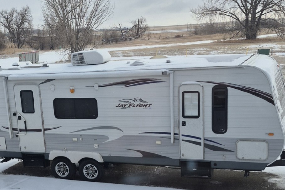Kim's Jayco Jay flight M-25 foot Travel Trailer