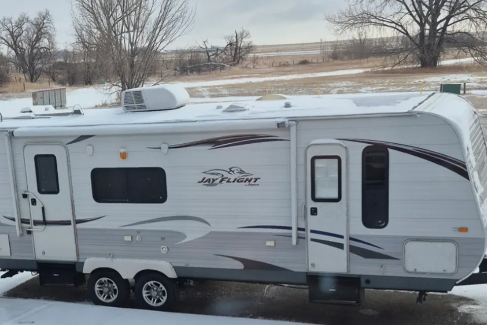 Kim's Jayco Jay flight M-25 foot Travel Trailer