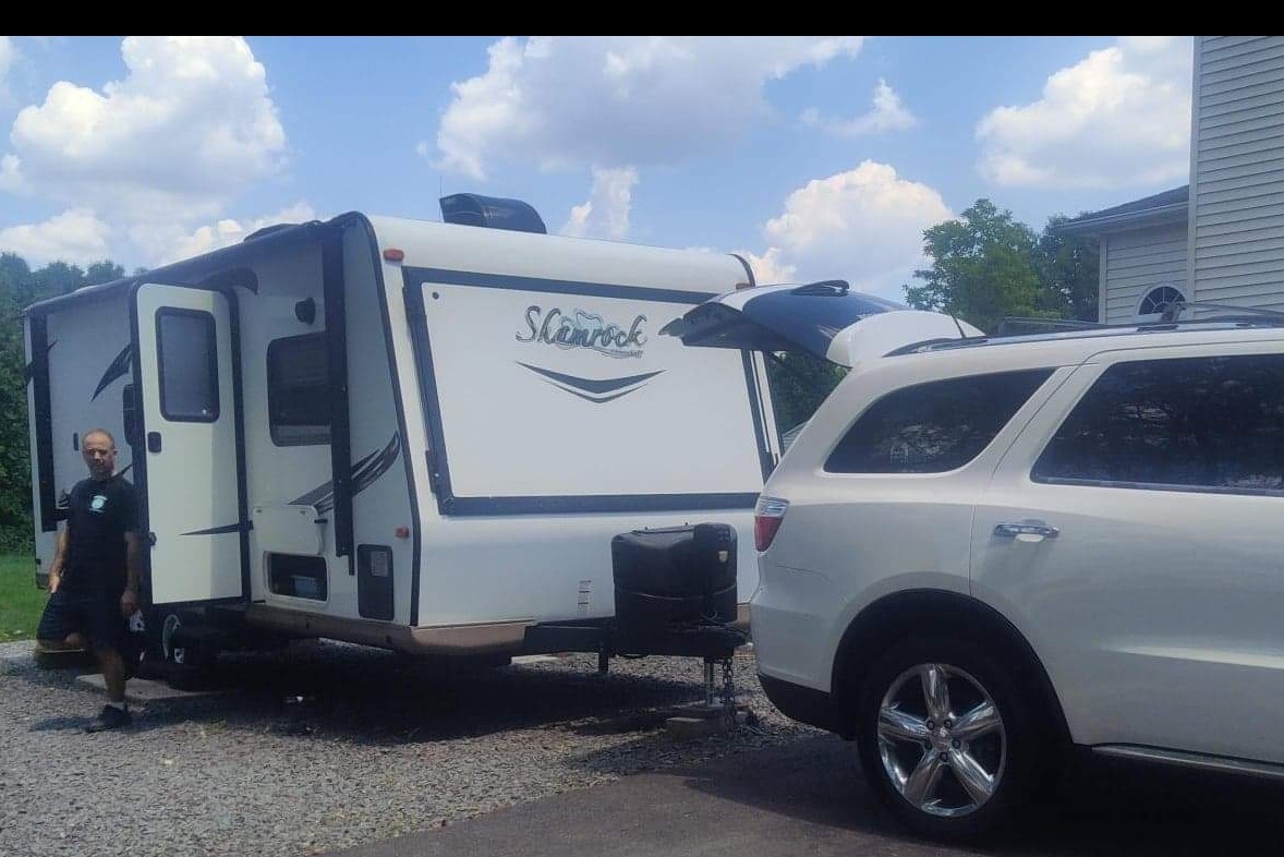 Dave & Maureen's Forrest river shamrock 233s hybrid convertibleTravel Trailer