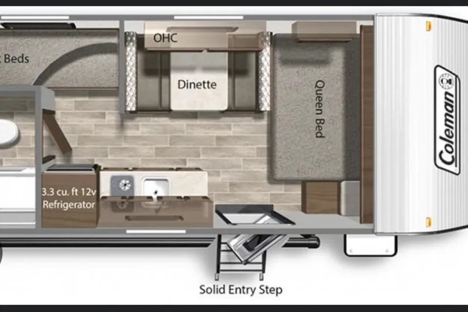 Victor's Coleman 17b family Travel Trailer