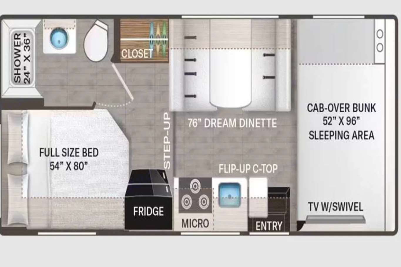 Adventure Awaits in new RV – Easy to Drive, Sleeps 5!