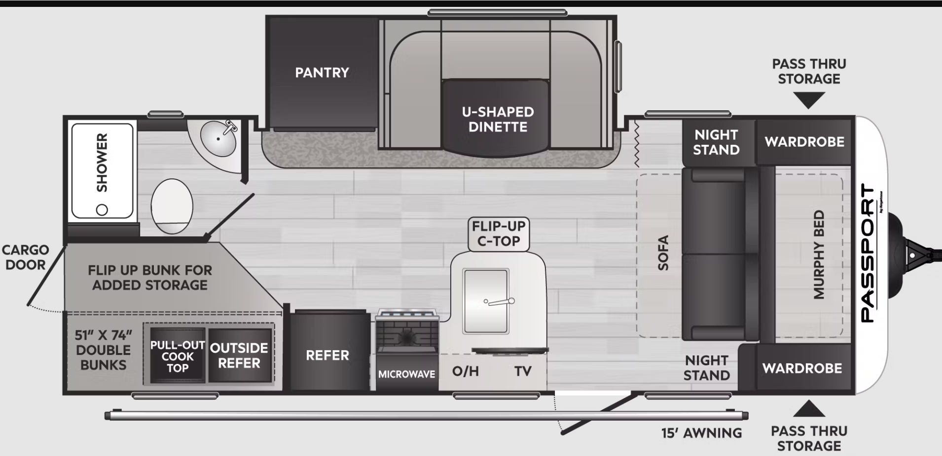 Family Friendly Keystone Passport Travel Trailer