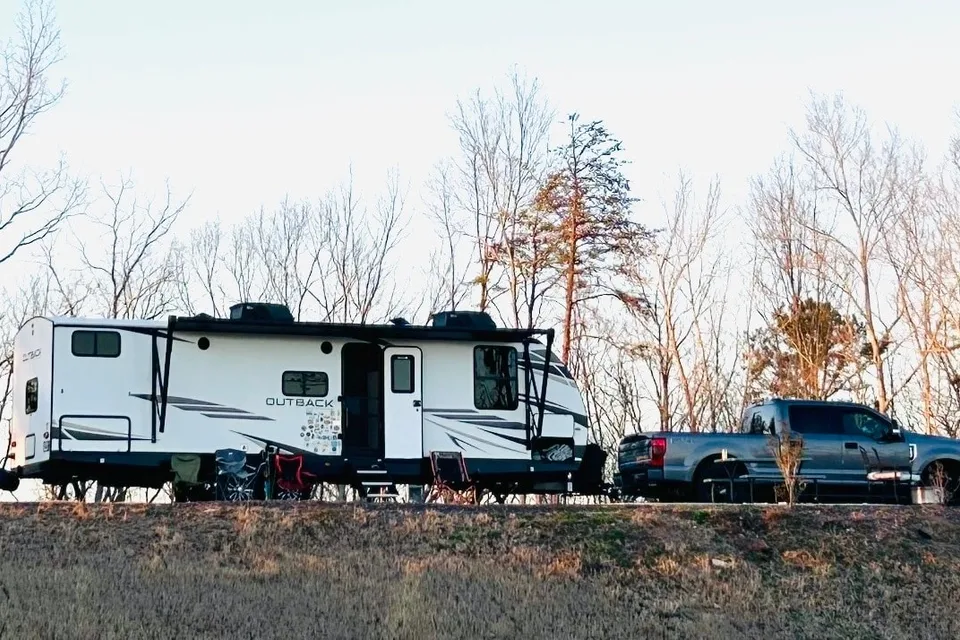 Camping and Fishing Fun (Outback Ultra Light RV)