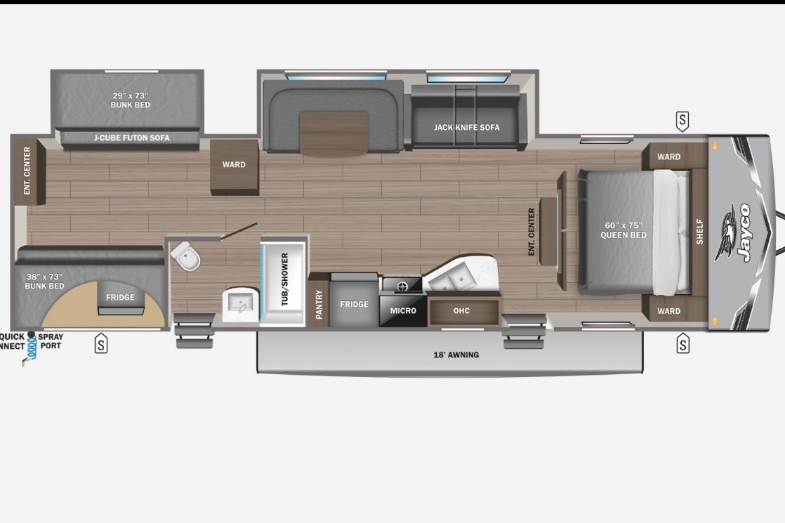 Wesley's Delivery Only Jayco 321BDS Travel Trailer
