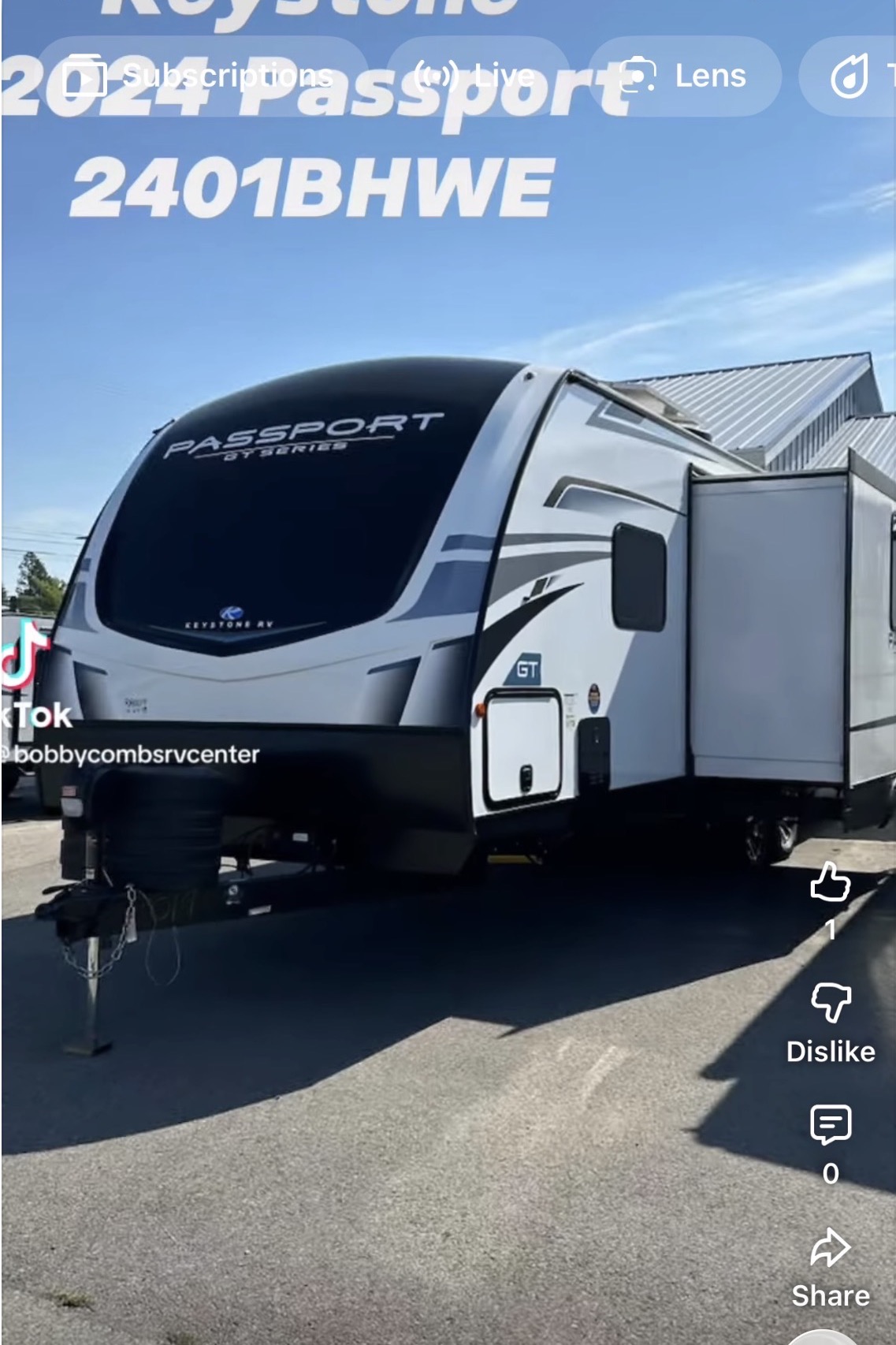 Julius's Keystone Passport Travel Trailer