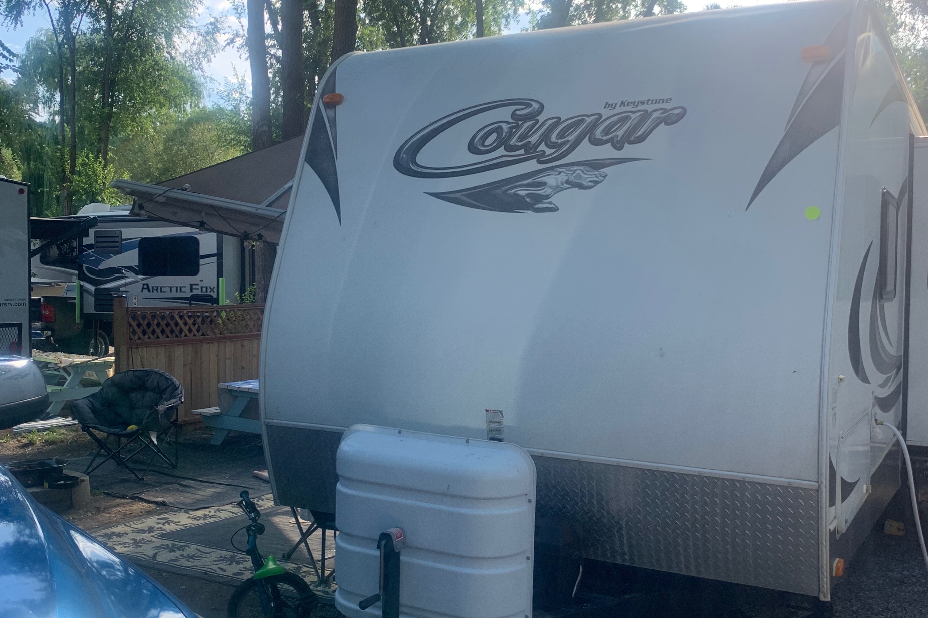 RJ’s Keystone Cougar Travel Trailer. 
