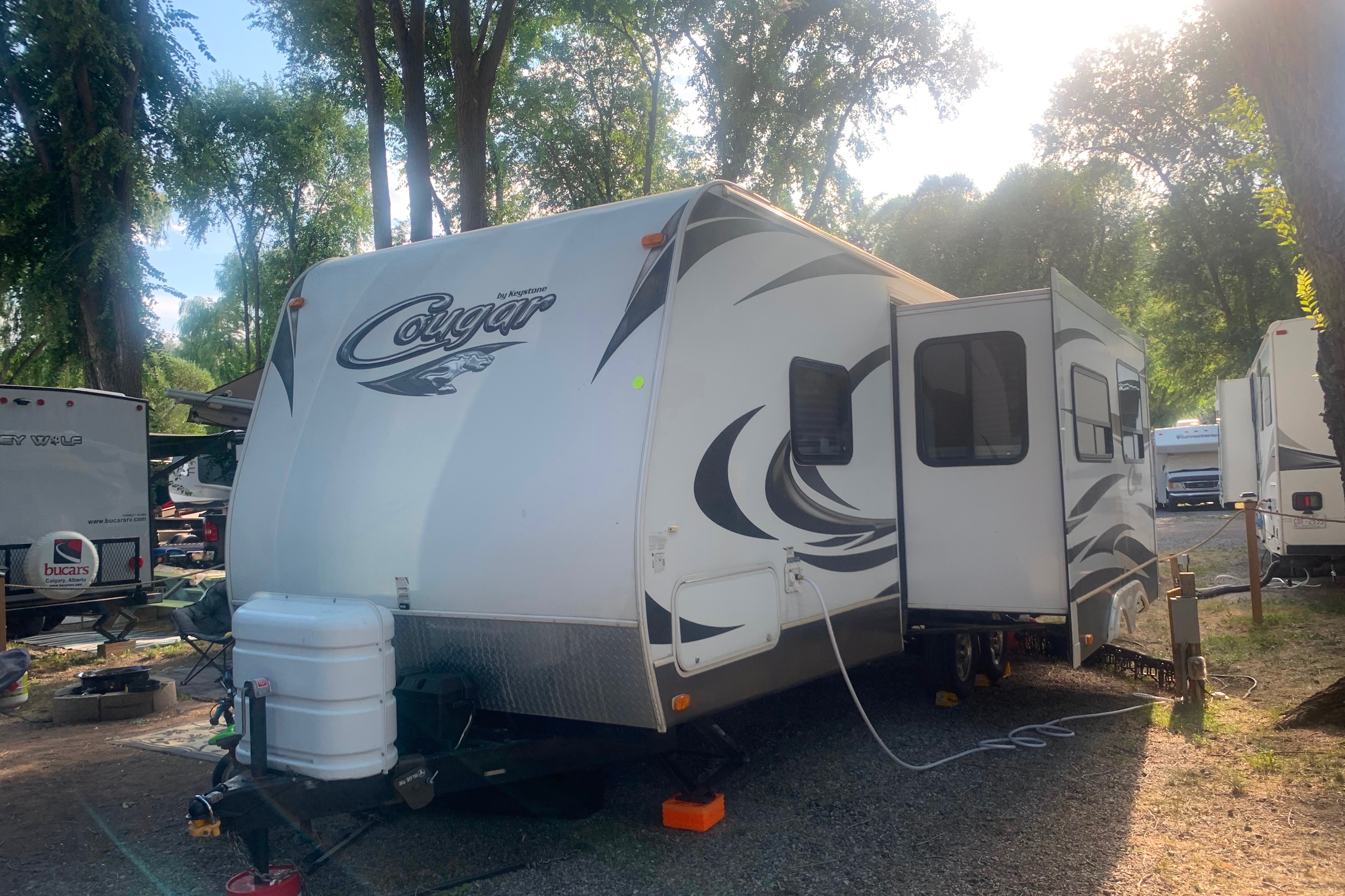 RJ’s Keystone Cougar Travel Trailer. 