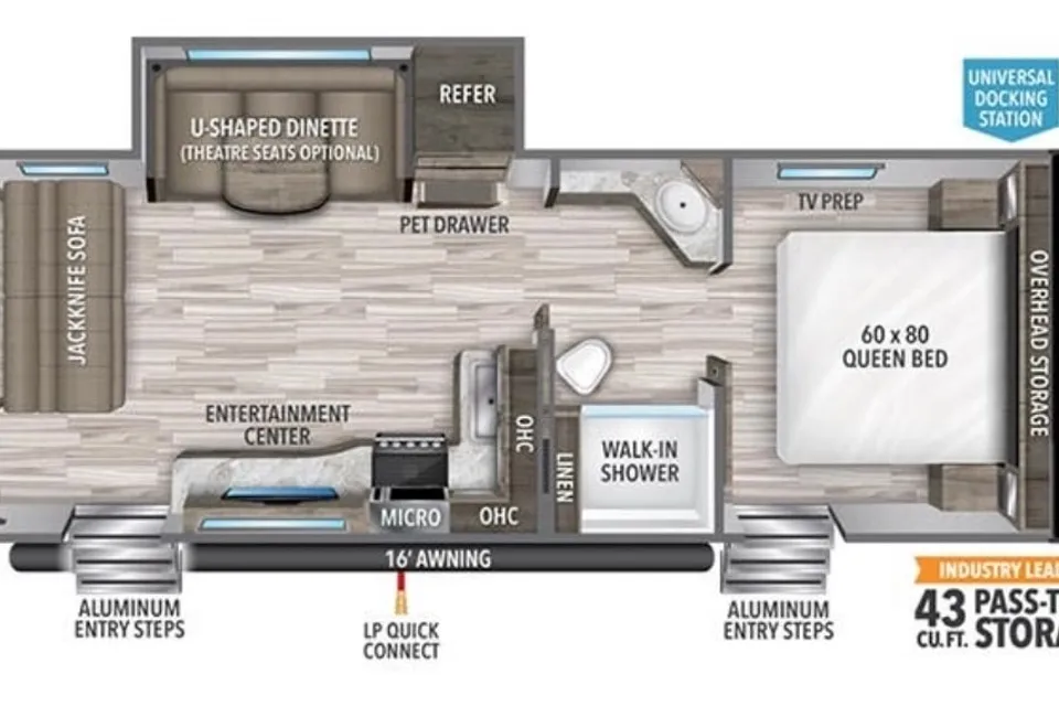 Spacious Grand Design Bunkhouse with Master Suite