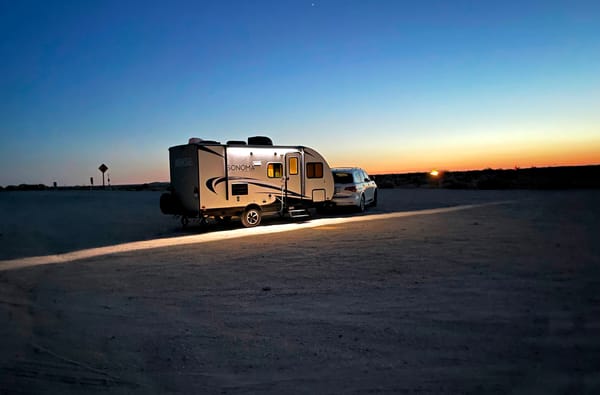 Cozy, comfy travel trailer