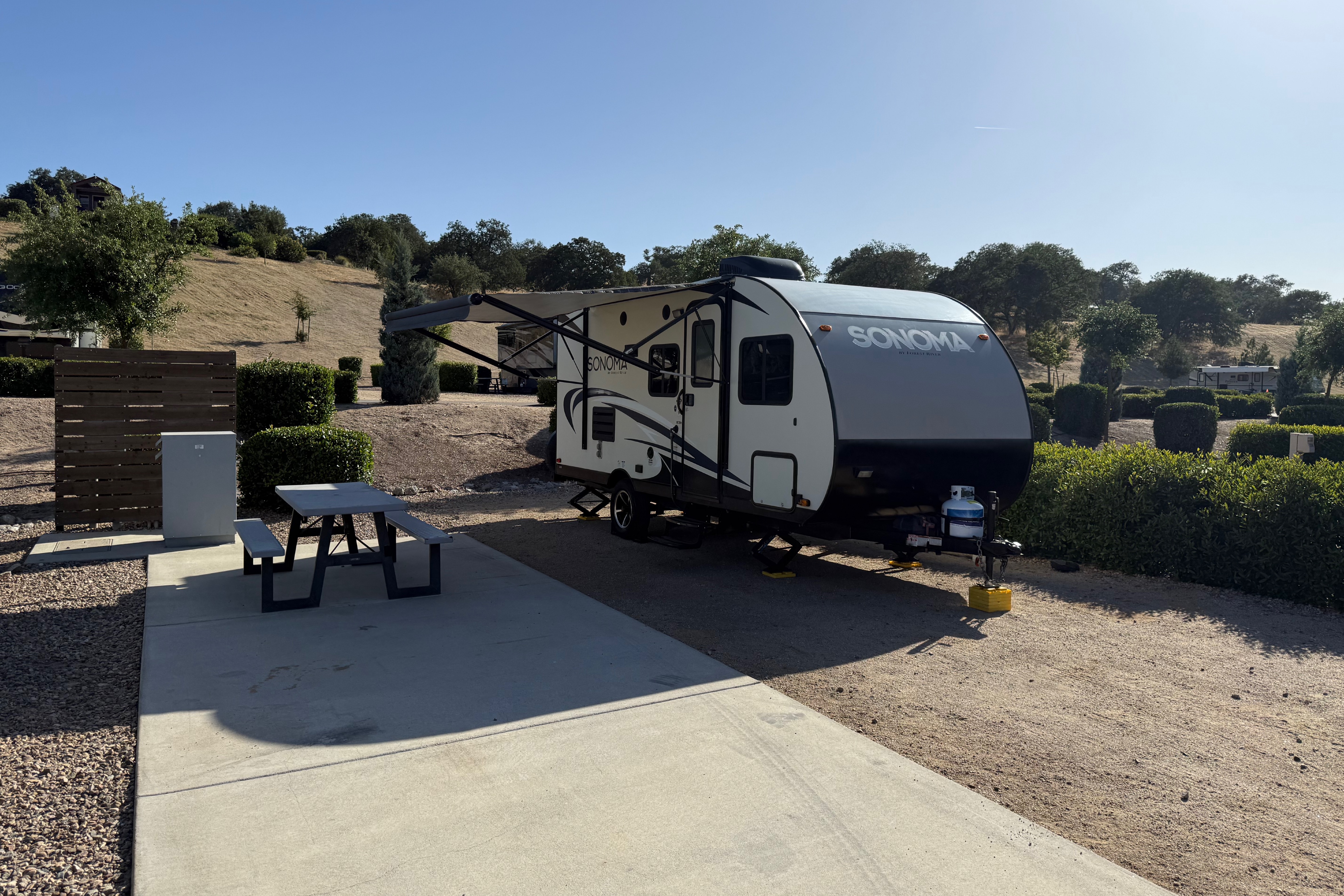 Cozy, comfy travel trailer