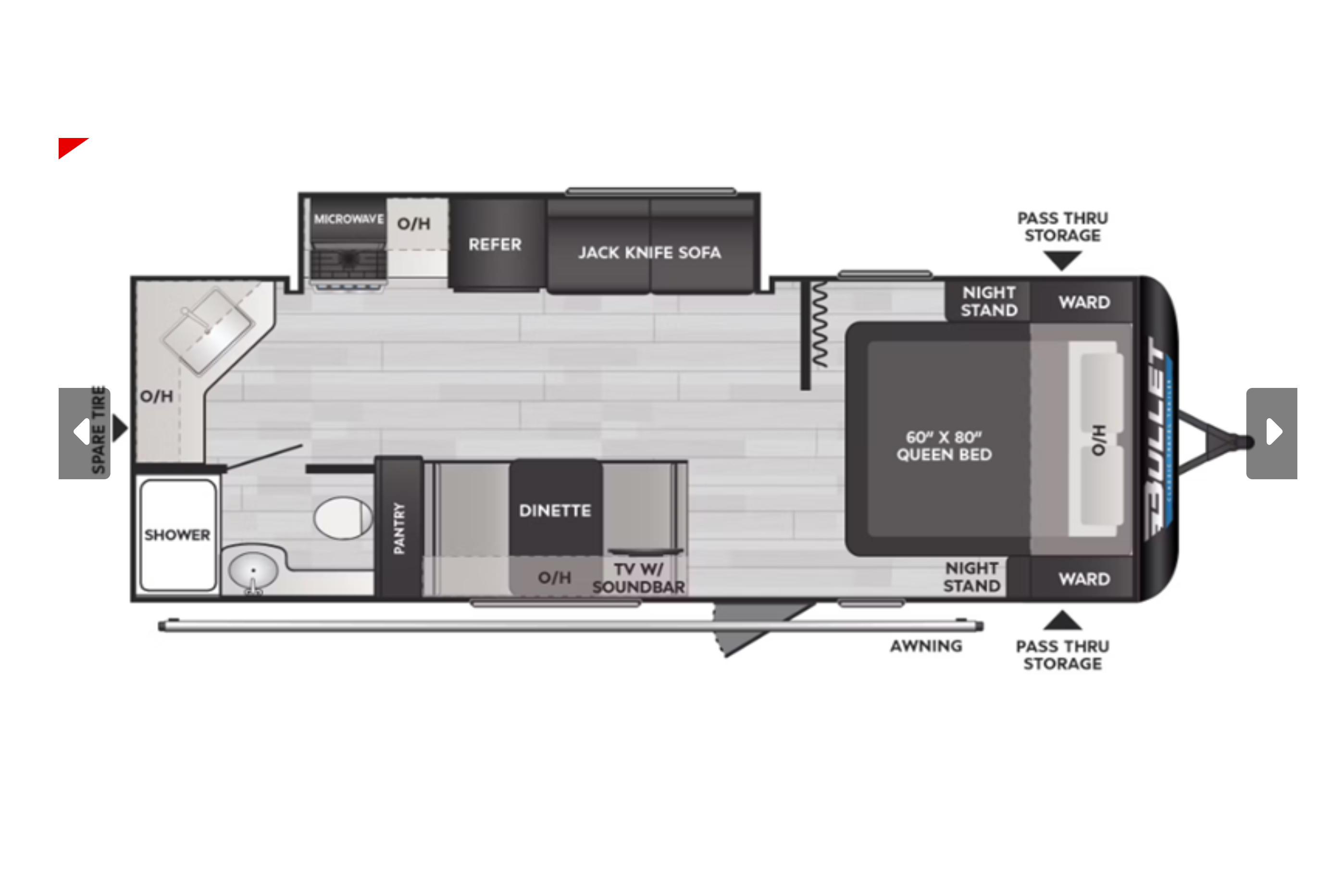 Gabor's Keystone Bullet classic 2240 RKWE Travel Trailer