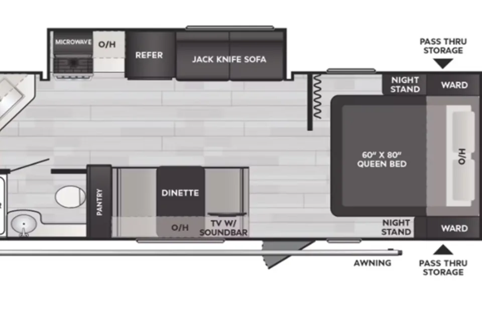 Gabor's Keystone Bullet classic 2240 RKWE Travel Trailer