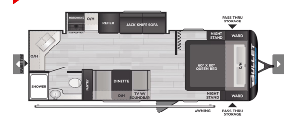 Gabor's Keystone Bullet classic 2240 RKWE Travel Trailer