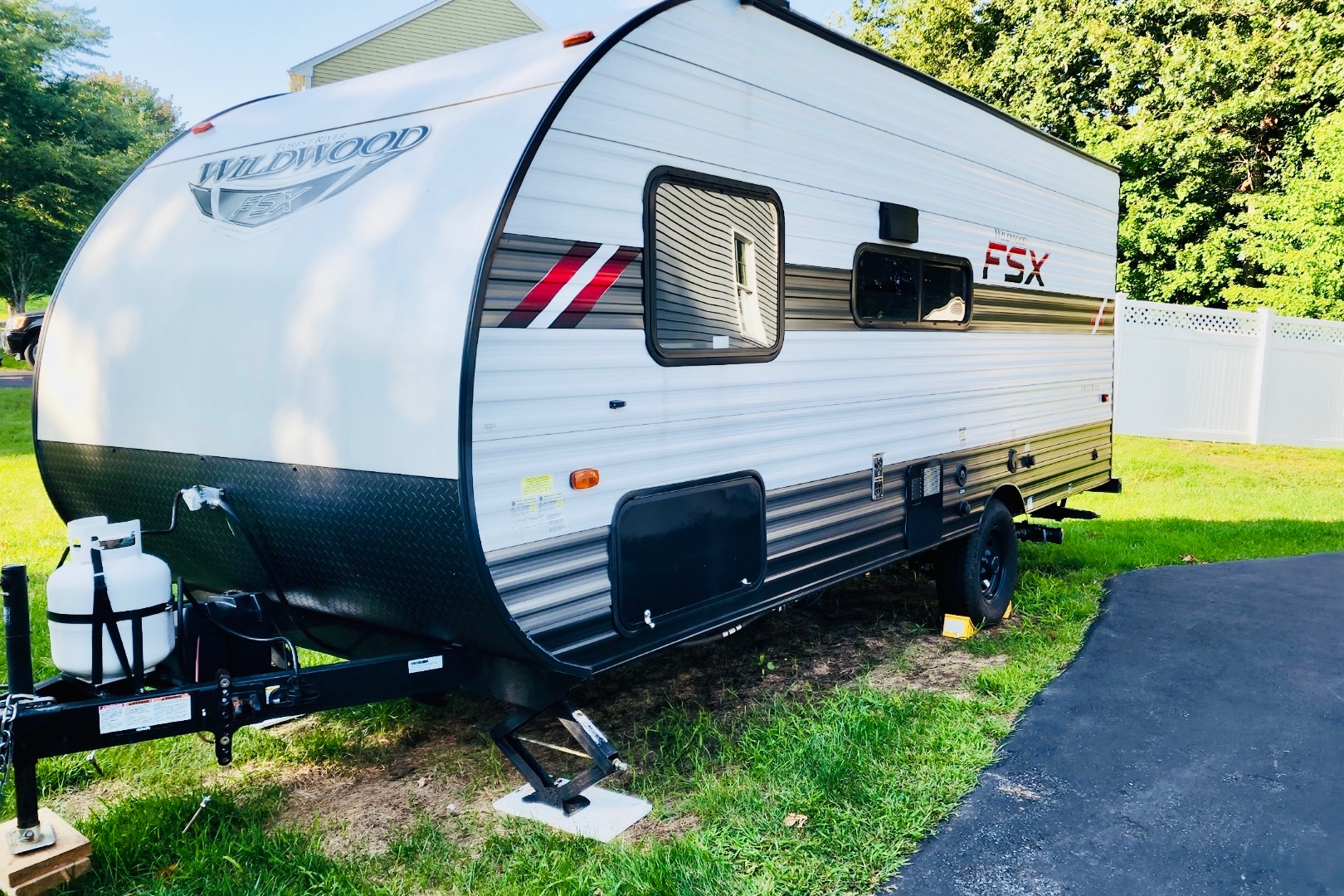 Pettie Family-Size Forest River Wildwood FSX 179DBK Travel Trailer