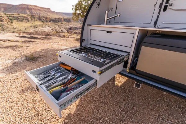 Lucy, our 2024 Escapod Voyager TOPO2 w/ FSR Premium Hybrid Roof Top Tent