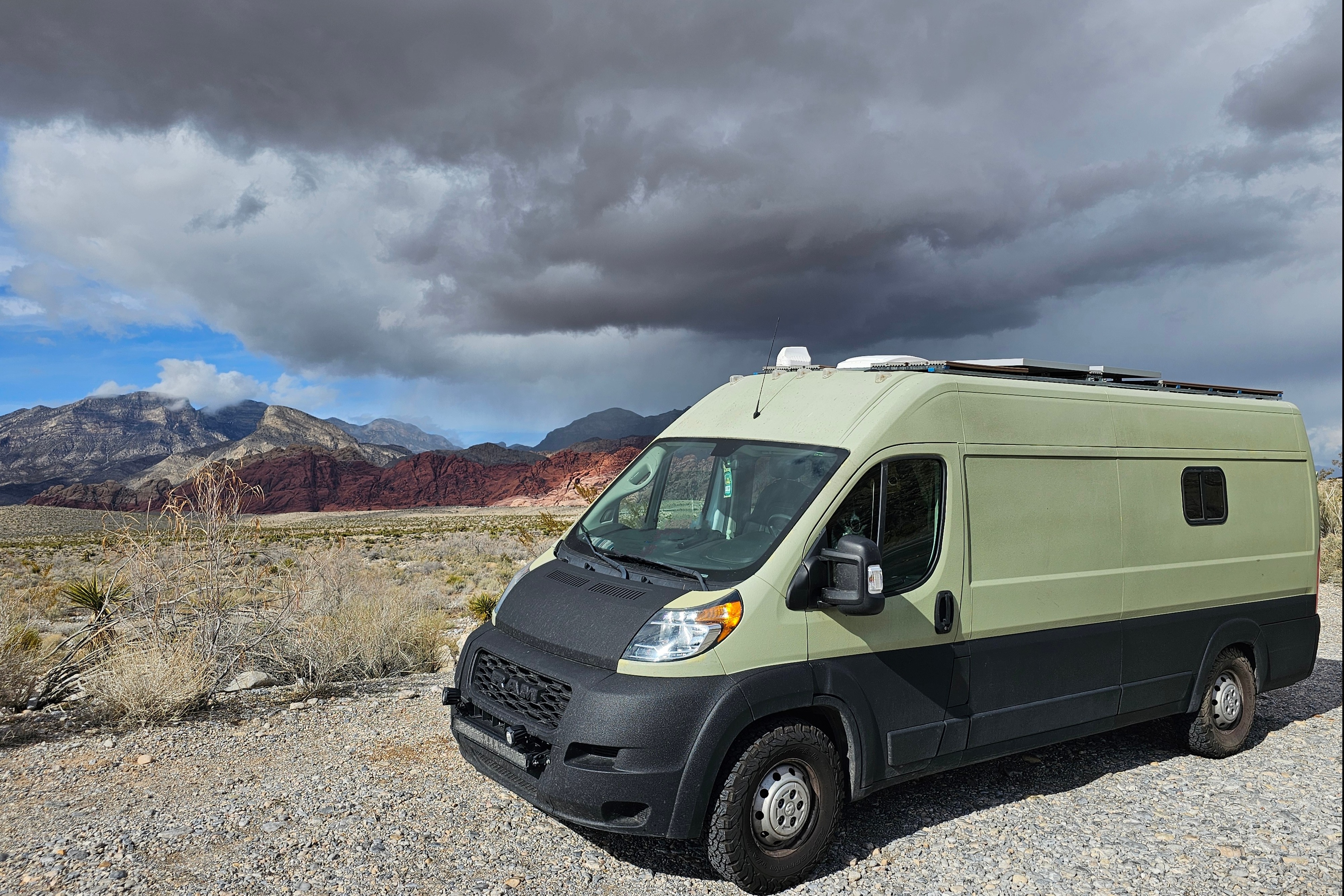 Olive, a 2019 Promaster 3500 - Off-grid ready!