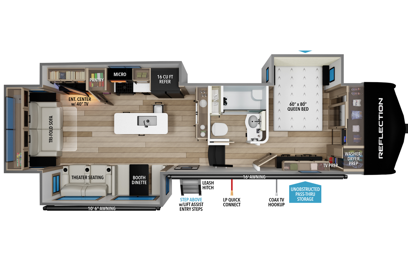 Pristine 2025 Grand Design Reflection 337 Fifth Wheel