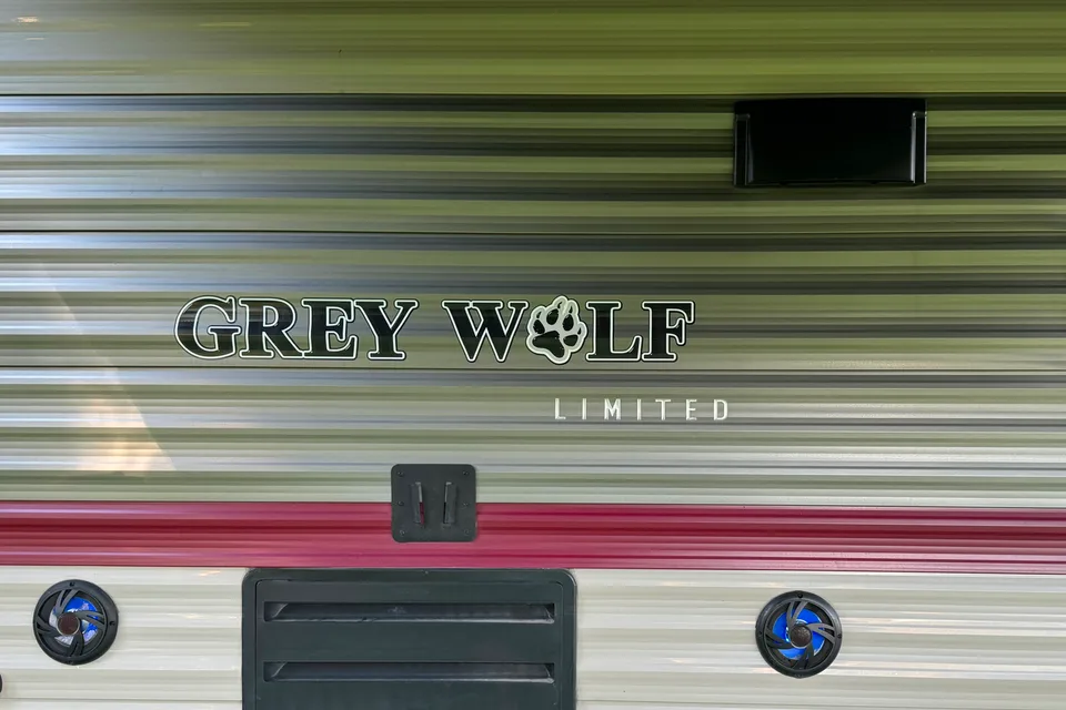 Camping is the best! Grey Wolf Limited Edition Bunk Bed Travel Trailer