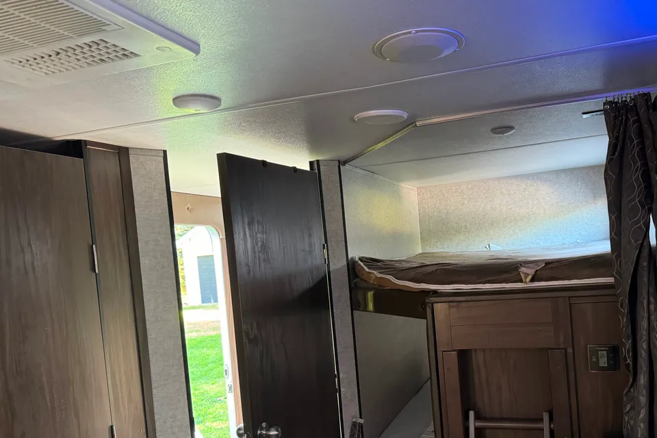 Camping is the best! Grey Wolf Limited Edition Bunk Bed Travel Trailer