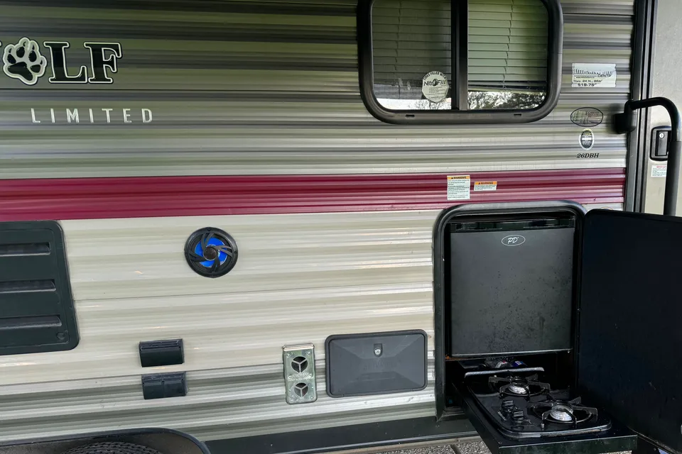 Camping is the best! Grey Wolf Limited Edition Bunk Bed Travel Trailer