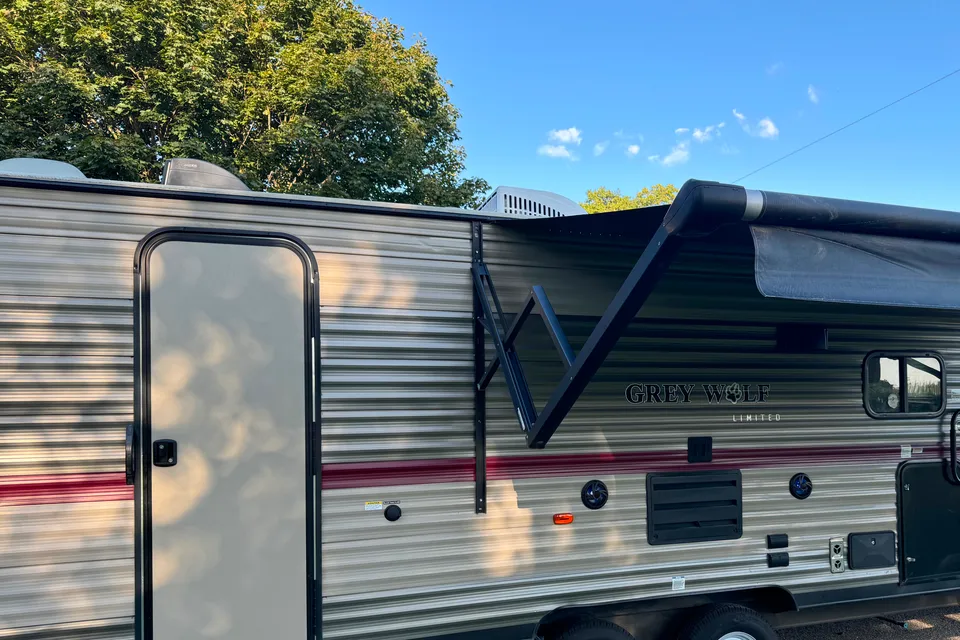 Camping is the best! Grey Wolf Limited Edition Bunk Bed Travel Trailer