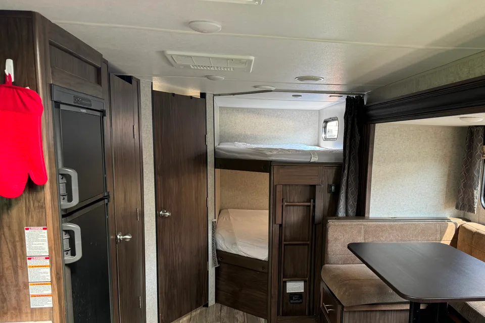 Camping is the best! Grey Wolf Limited Edition Bunk Bed Travel Trailer