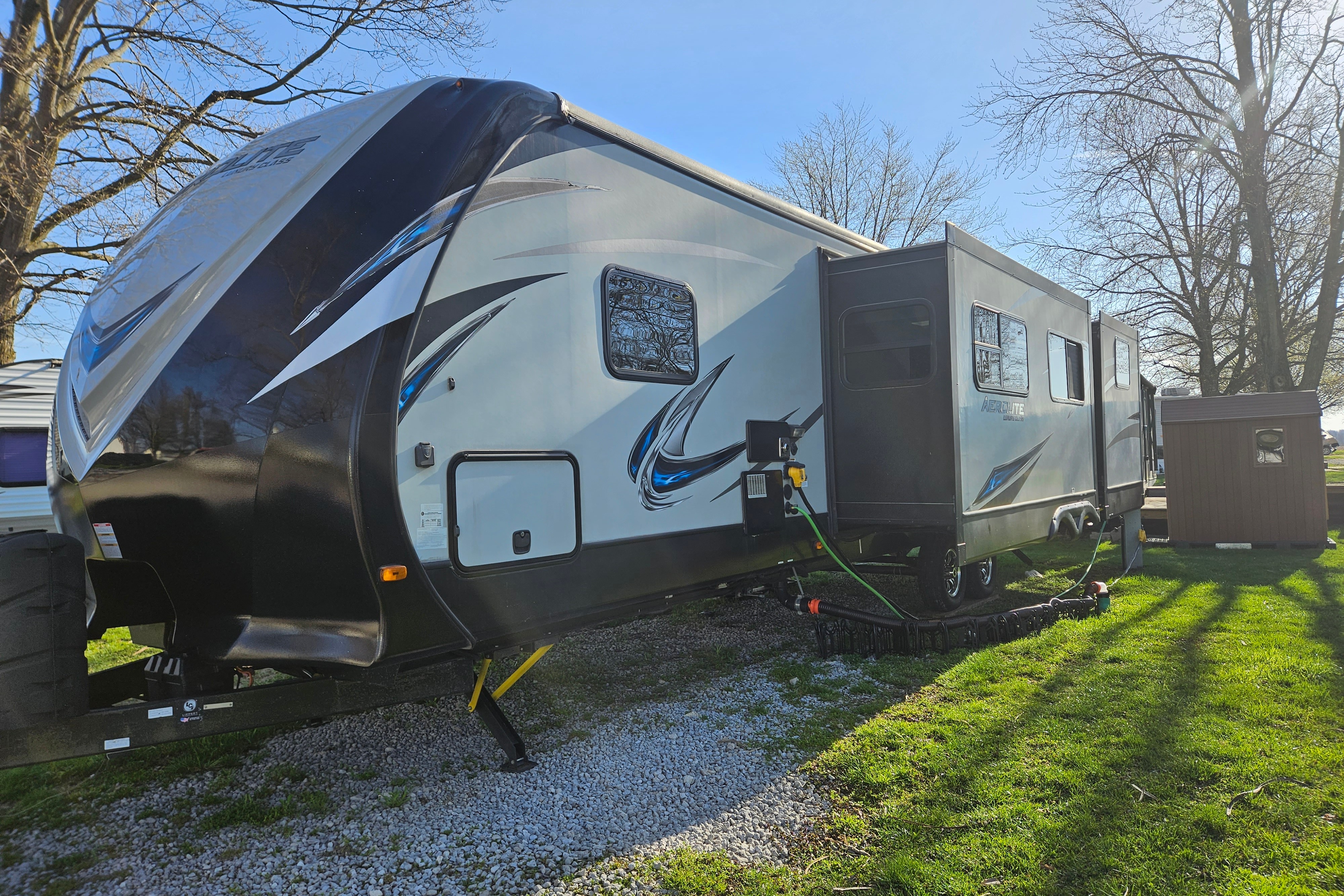 Lucas's Luxury Aerolite Dutchman bunkhouse Travel Trailer