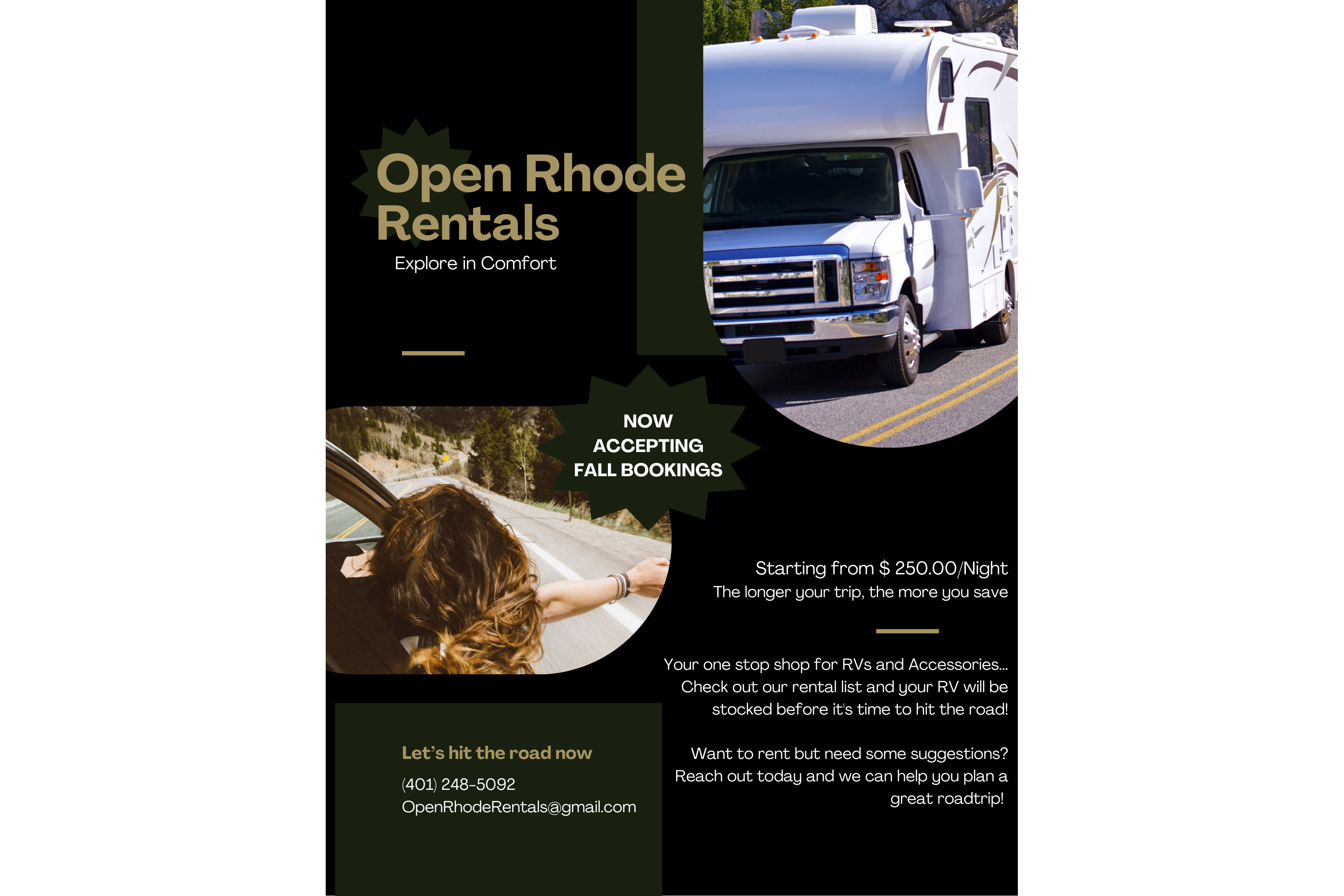 Open Rhode Class C Motorhome (2022 Minni Winnie)