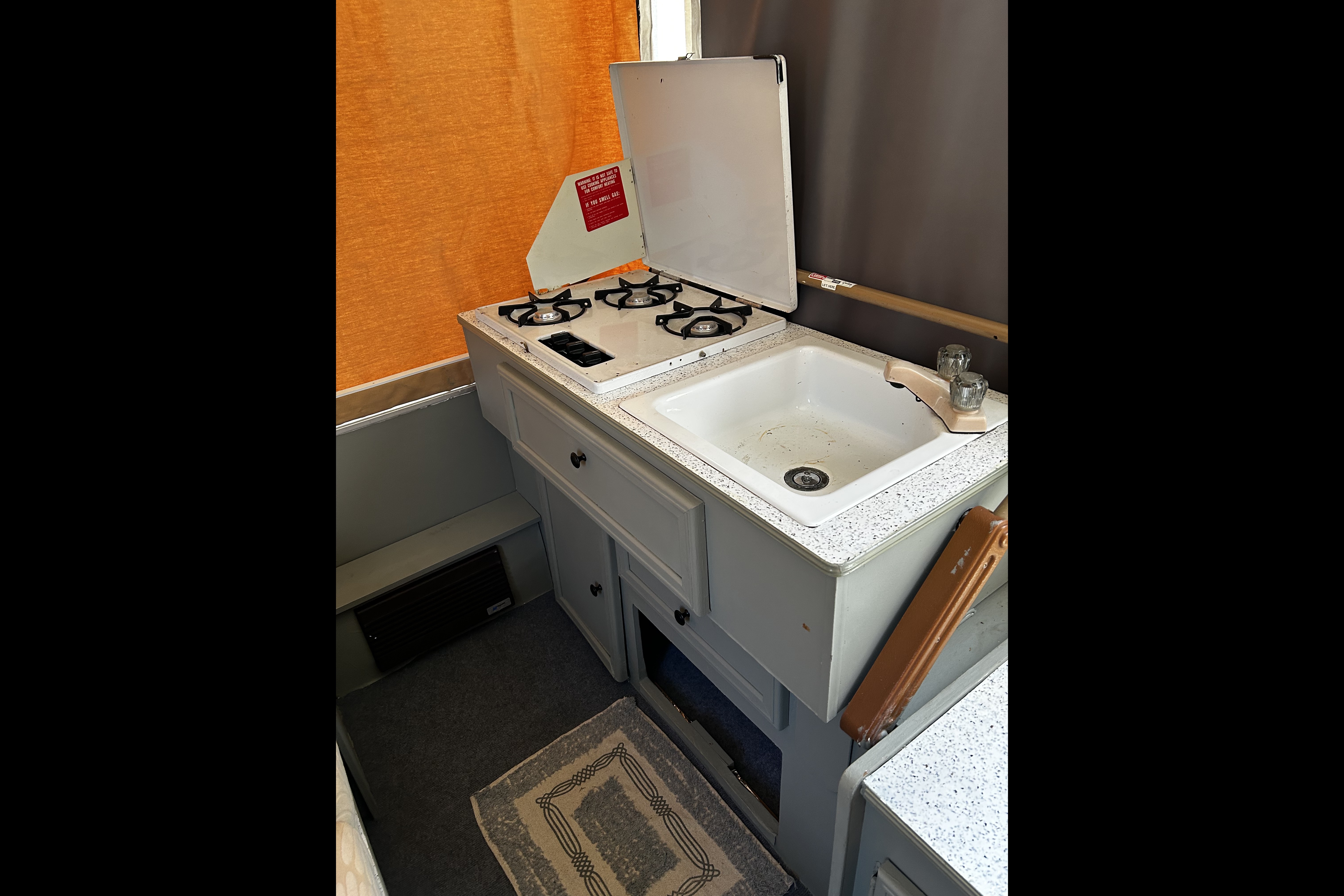 Pop Up Camper and Tent Combo