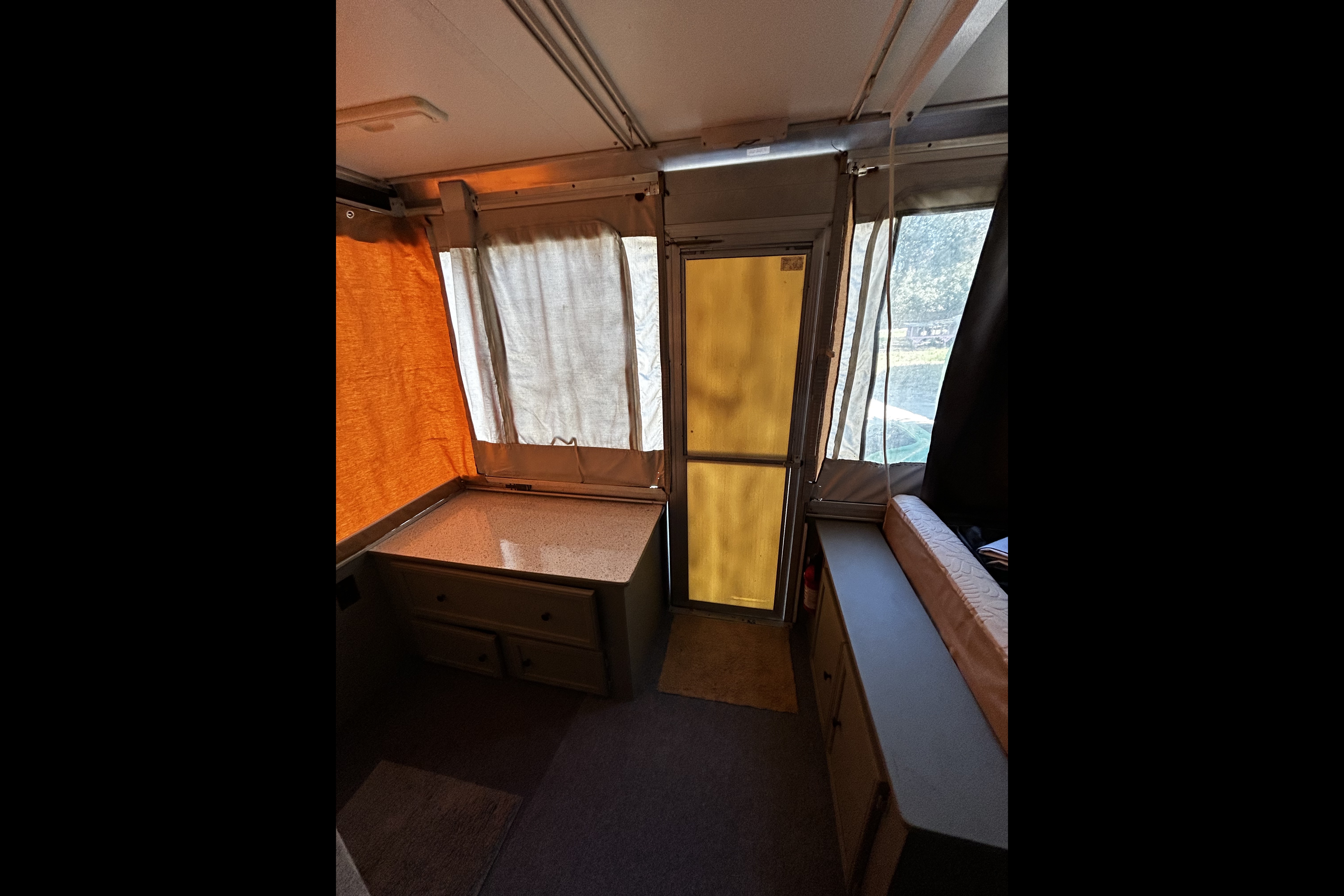 Pop Up Camper and Tent Combo