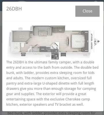 Moon's Forest River 26DBH Travel Trailer