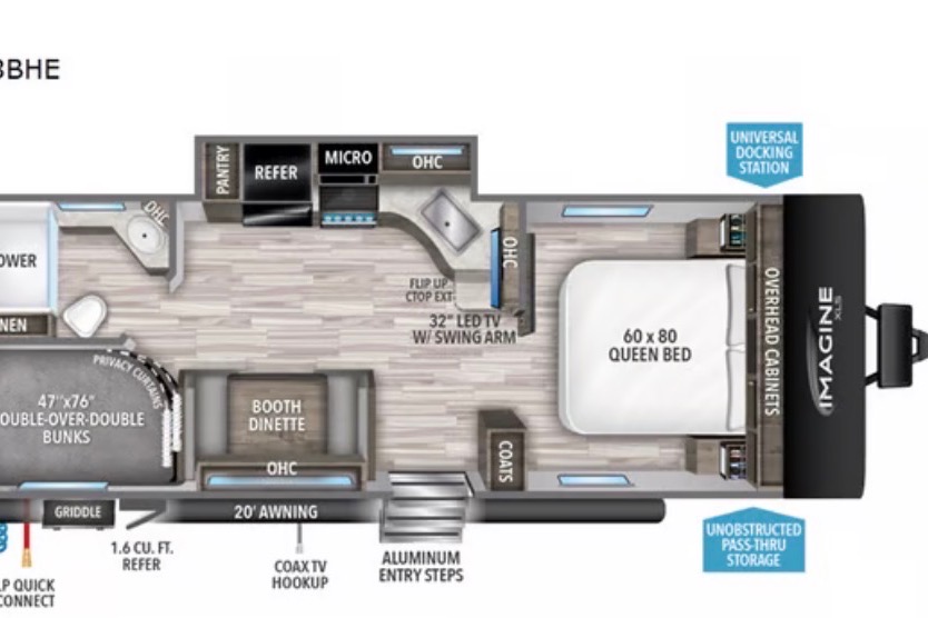 Pascale's Grand Design 2021 Grand Design Imagine XLS 23BHE Travel Trailer
