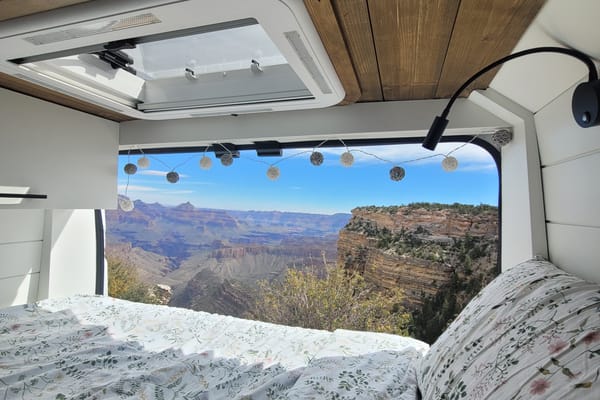 Cozy custom crafted van with Shower, Toilet, A/C , Heat, Solar and more