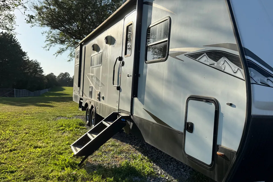 Party trailer on wheels