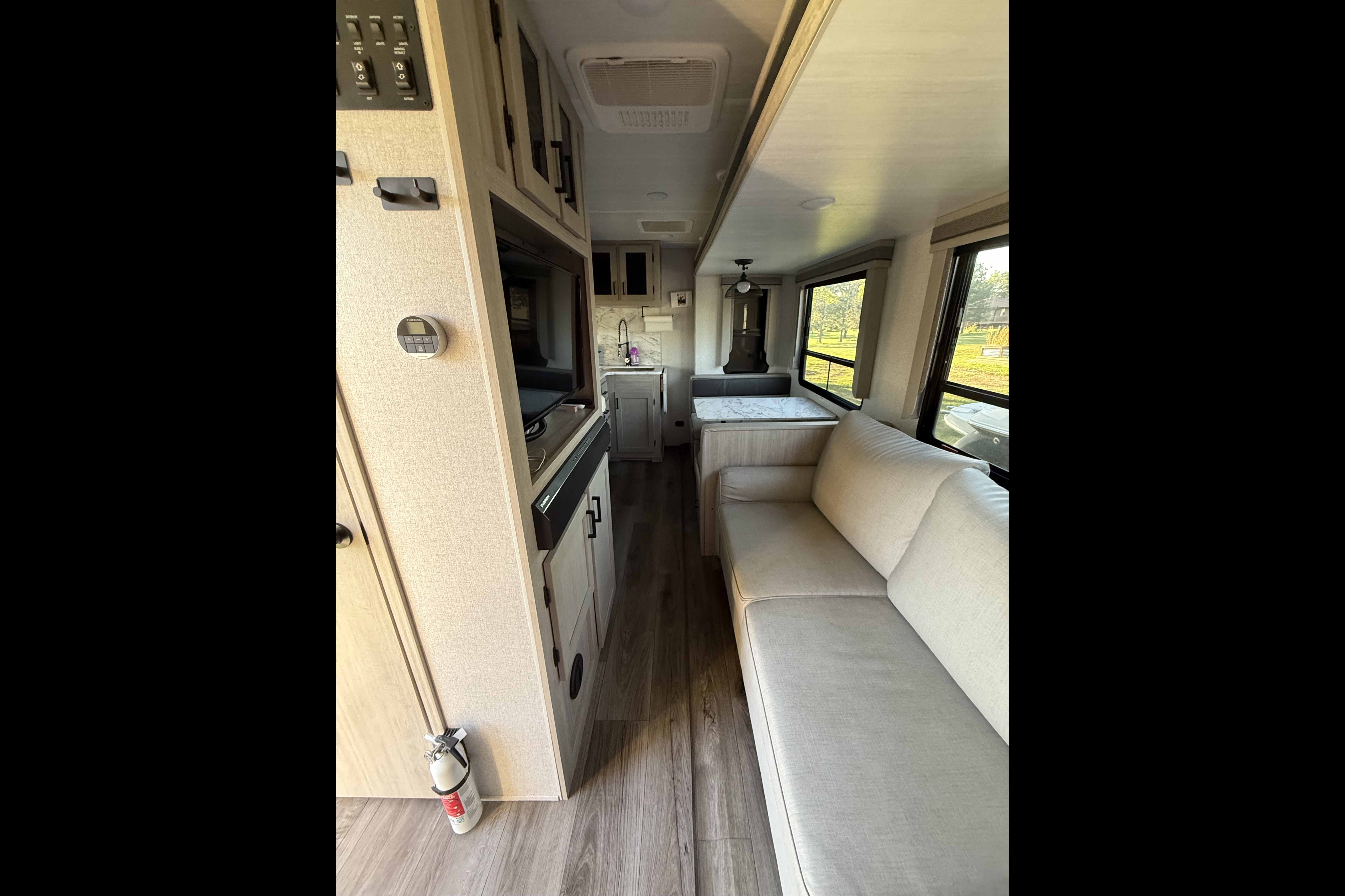 Party trailer on wheels