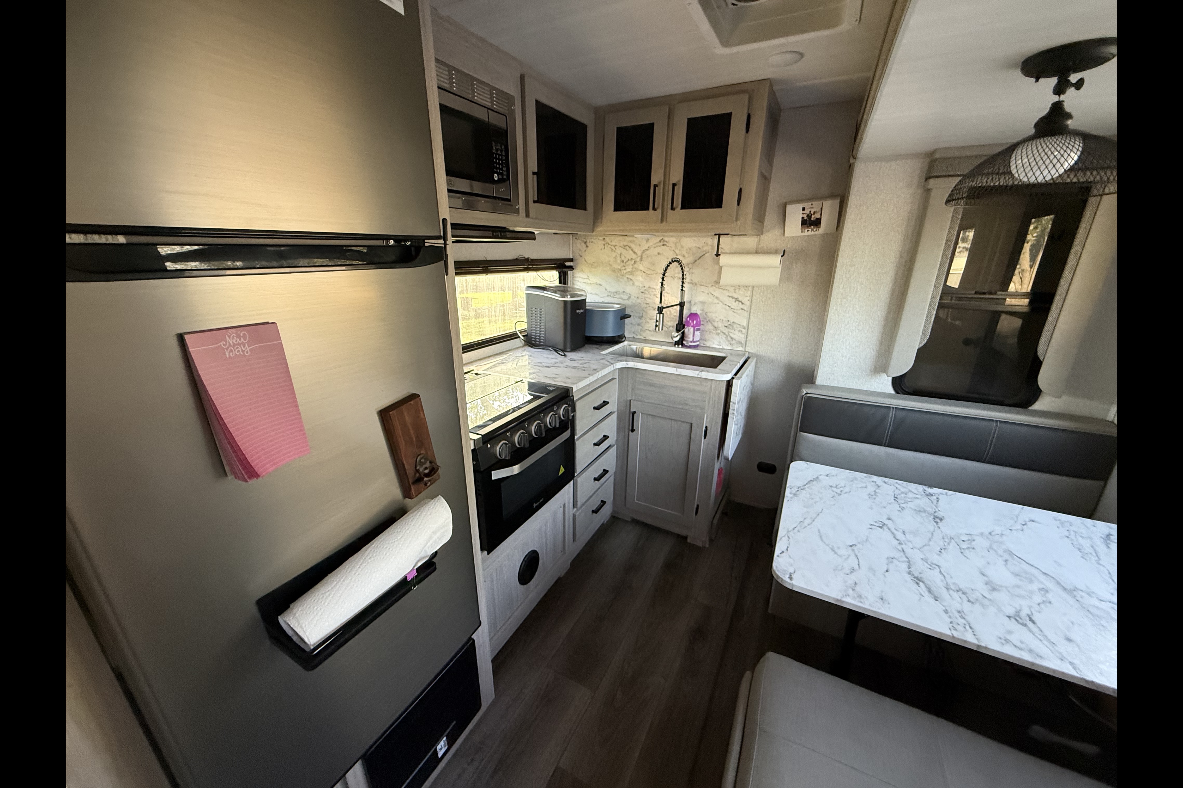 Party trailer on wheels