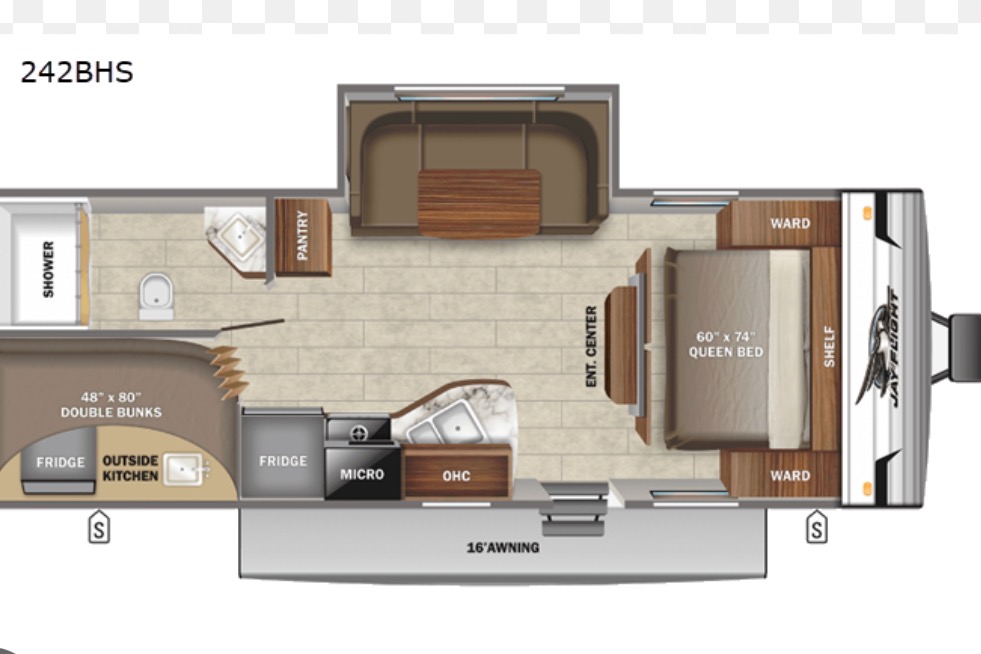 Drop off available. Jayco 242BHs Travel Trailer