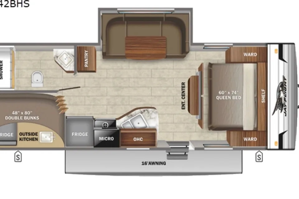 Drop off available. Jayco 242BHs Travel Trailer