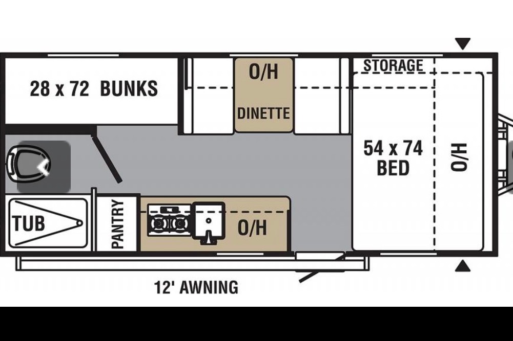 Forest River Viking 17BH Travel Trailer ***Light Weight SUV Towable***