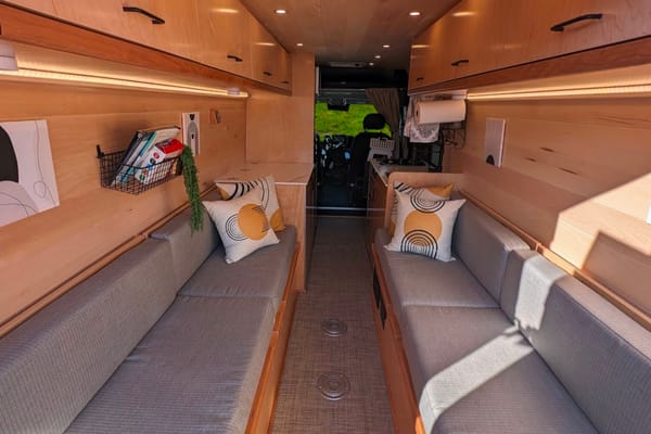 “VANessa” ‘22 fully-stocked, Pet-Friendly Off-Grid compatible campervan, AC, sleeps/seats 2