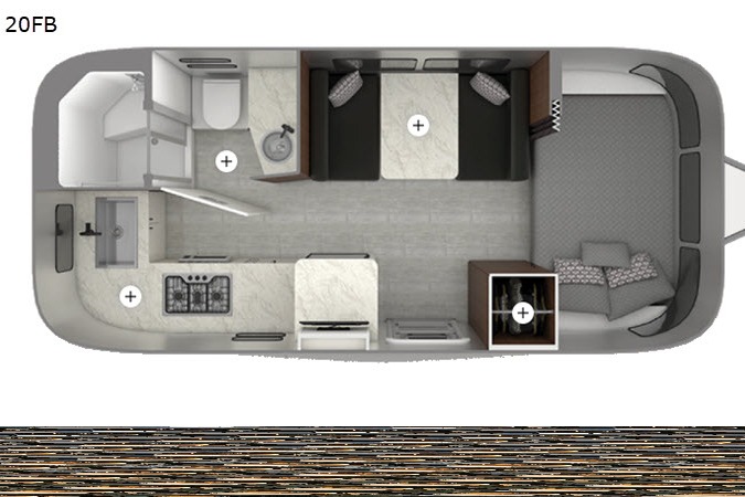 2022 Airstream Caravel 20FB Travel Trailer
