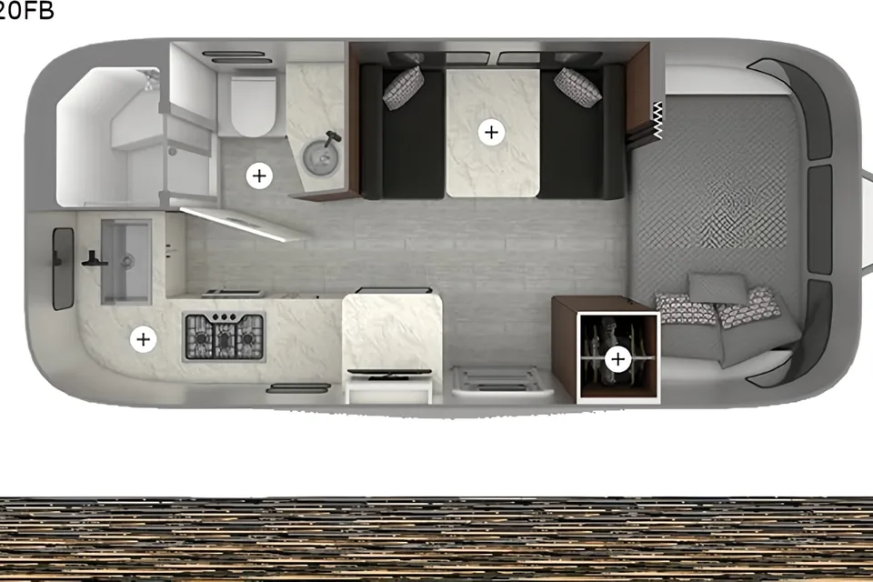 2022 Airstream Caravel 20FB Travel Trailer