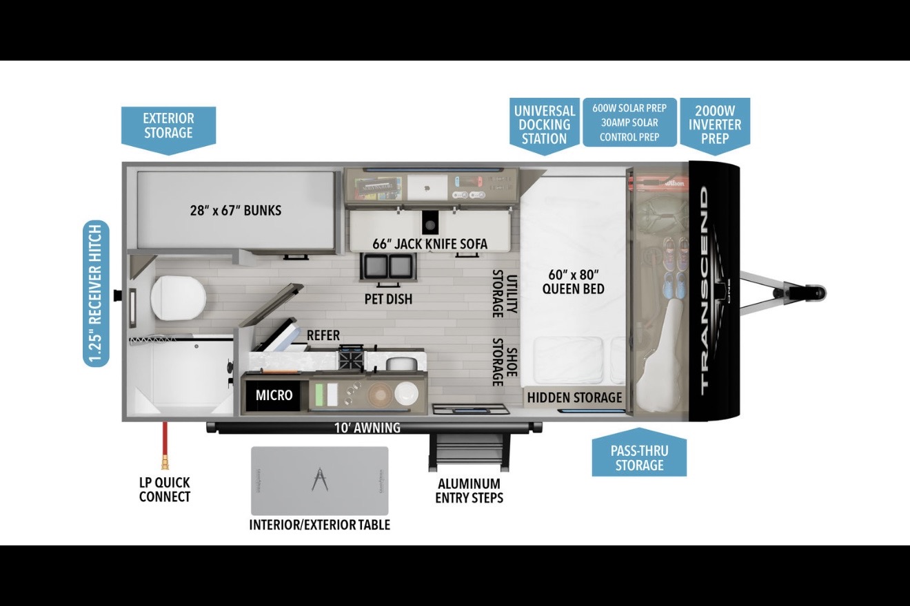 Grand Design Transcend One 151BH Travel Trailer
