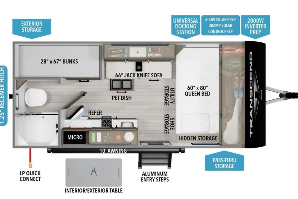 Grand Design Transcend One 151BH Travel Trailer