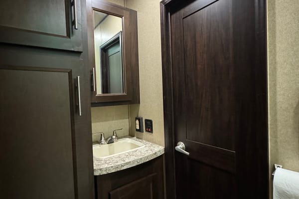 Spacious Toy Hauler Trailer: Queen Beds, Massage Sofa, A/C & More!