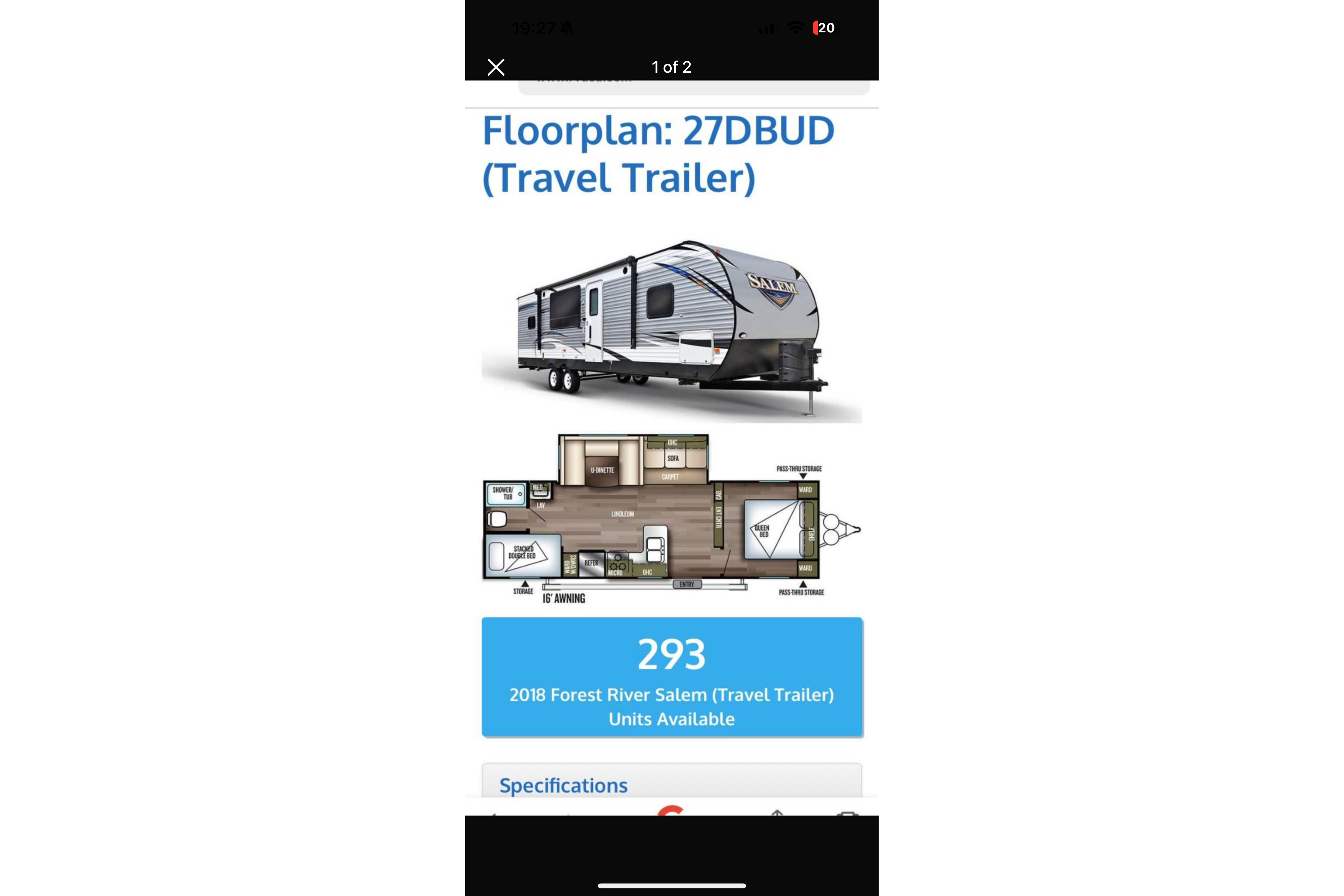 Fadi's Forest River Salem 27DBU Travel Trailer