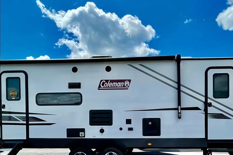 Private enterance  32’ Coleman Travel Trailer 