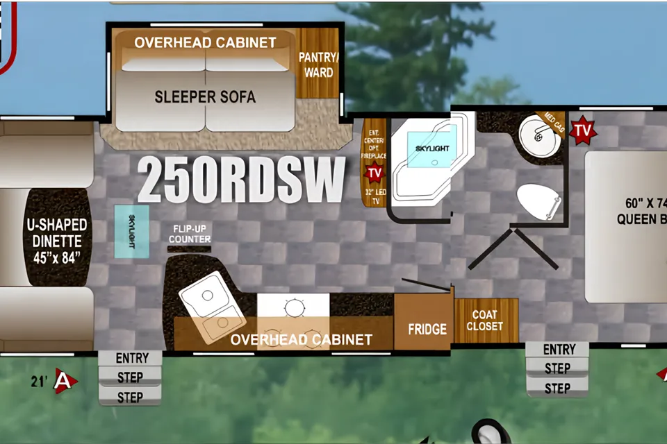 Unwind  in this WindRiver 250RDWS