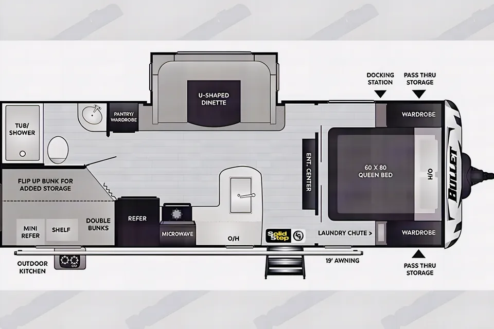 Coonhound Keystone Bullet 243BHS Travel Trailer