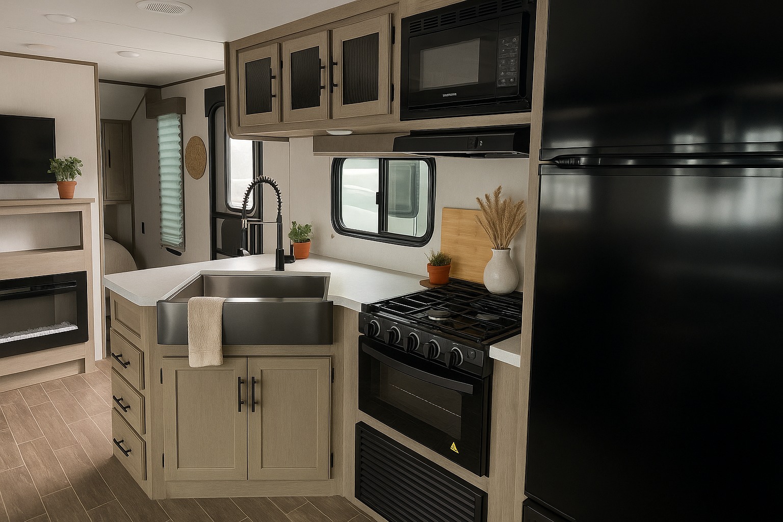 Paradise on wheels, bunkhouse.